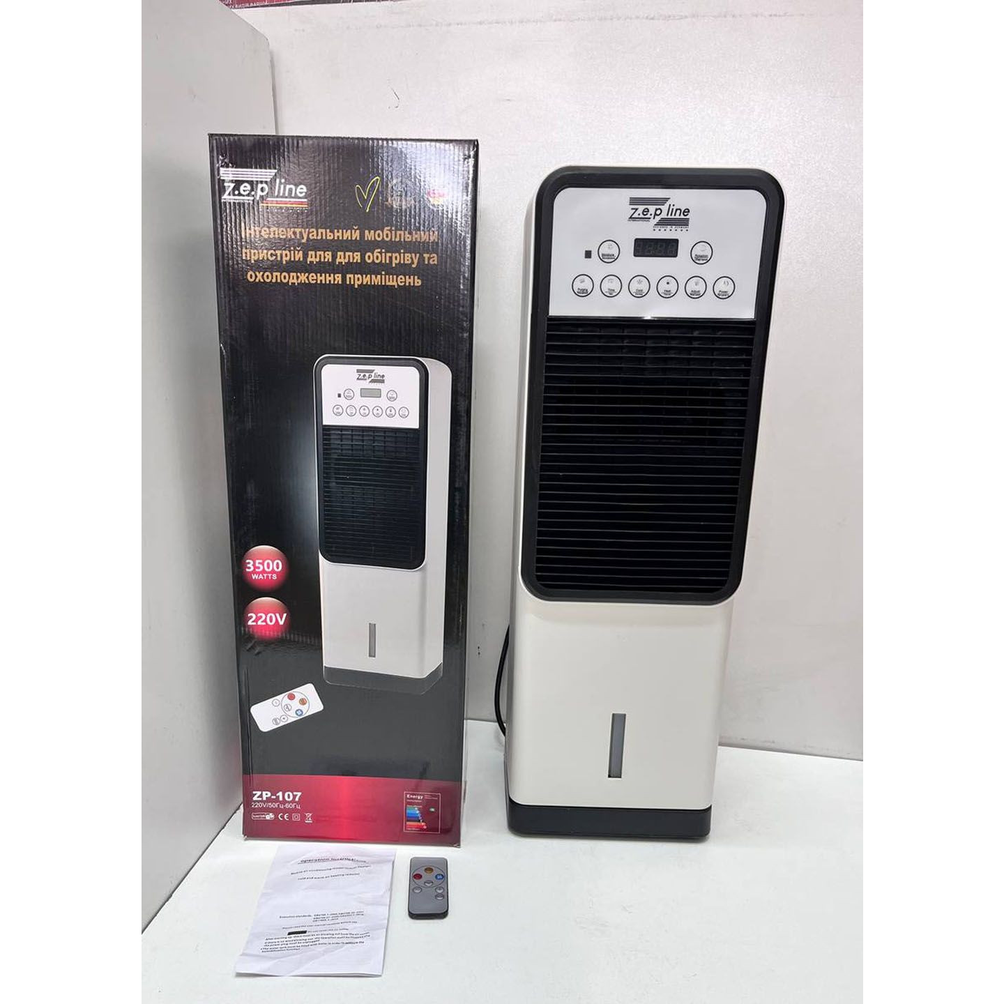 Вентилятор Zepline ZP-107 з функцією обігріву та зволоження 3500 Вт (12635) - фото 5