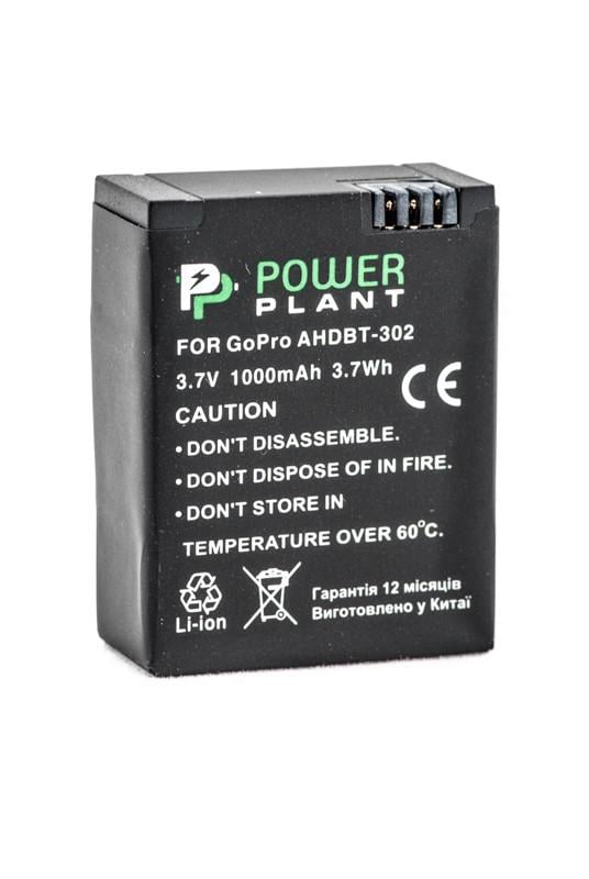 Аккумулятор Power для GoPro AHDBT-302 1000mAh Аккумулятор Power для GoPro AHDBT-302 1000mAh