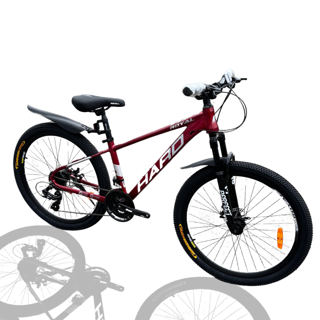 Велосипед подростковый HARD 27,5" 16" SHIMANO 2025 Бордовый