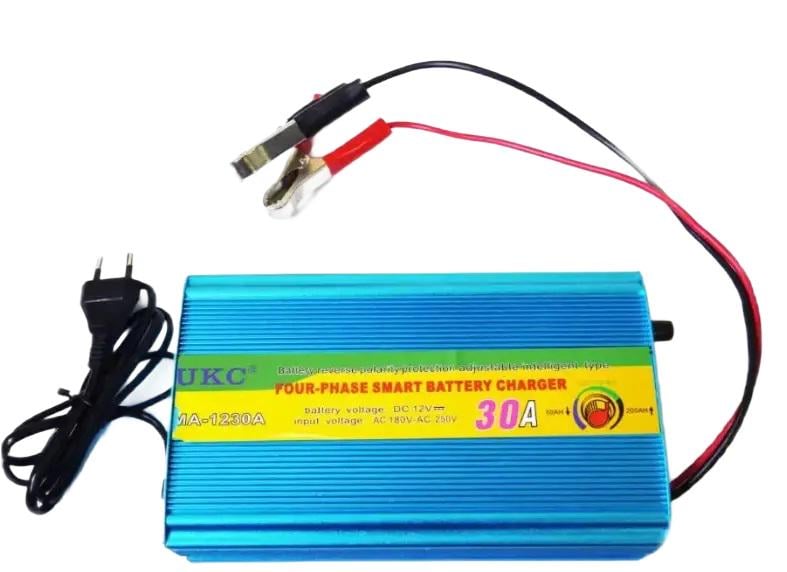 Зарядний пристрій мережевий 12V 30A MA-1230 на крокодили