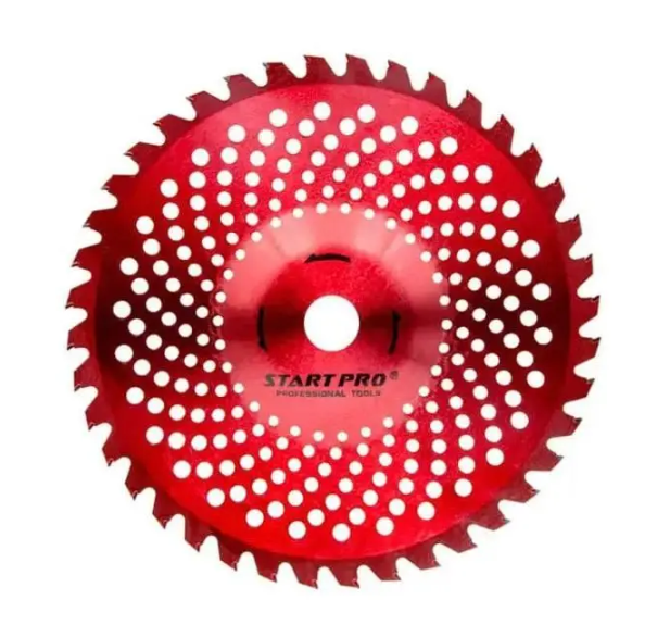 Диск для бензокосы START PRO 40-Т с победитовыми напайками изогнутый Красный - фото 2