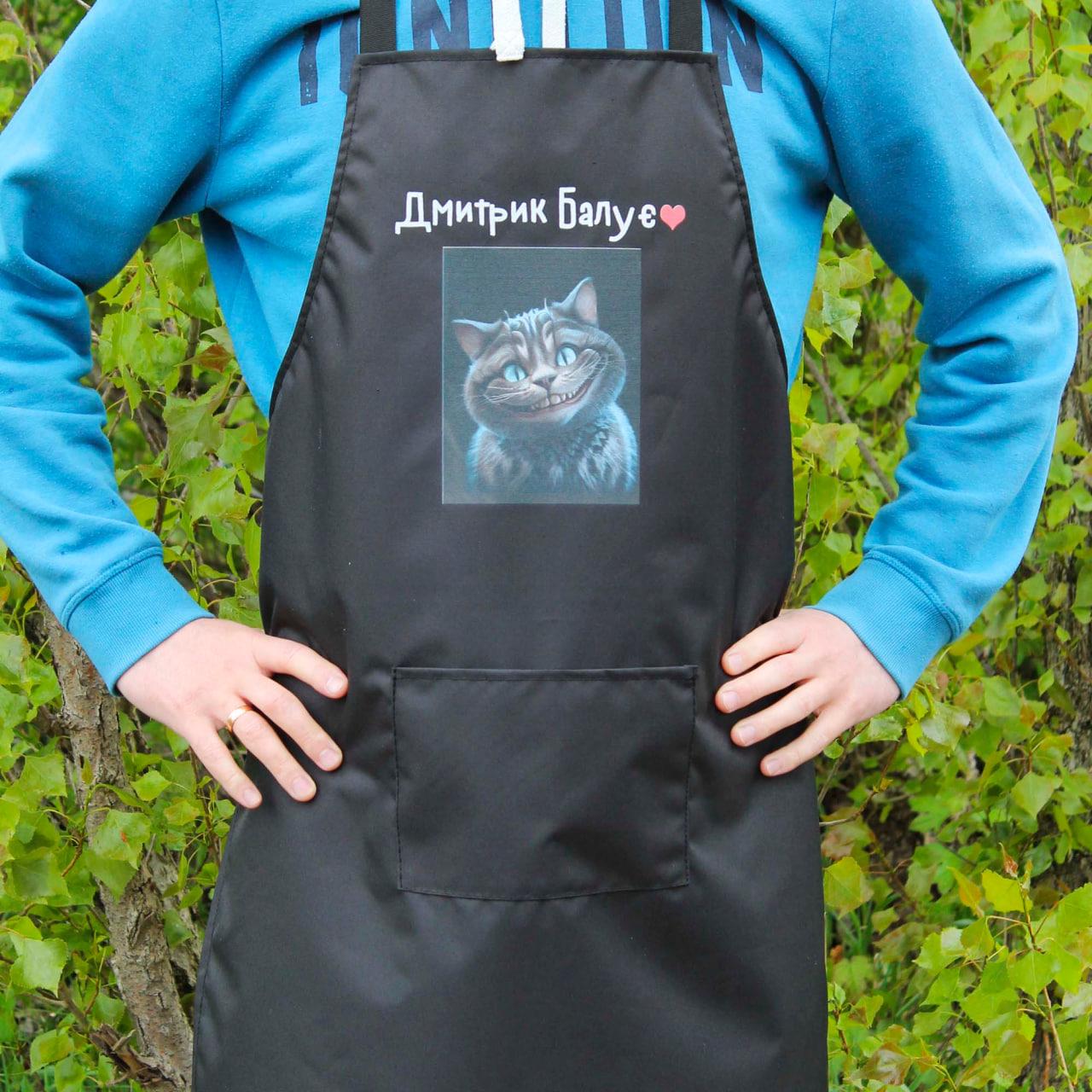 Фартук рейнар "Чеширский Кот" 60х80 см Черный (SP00401) Фартук рейнар "Чеширский Кот" 60х80 см Черный (SP00401)