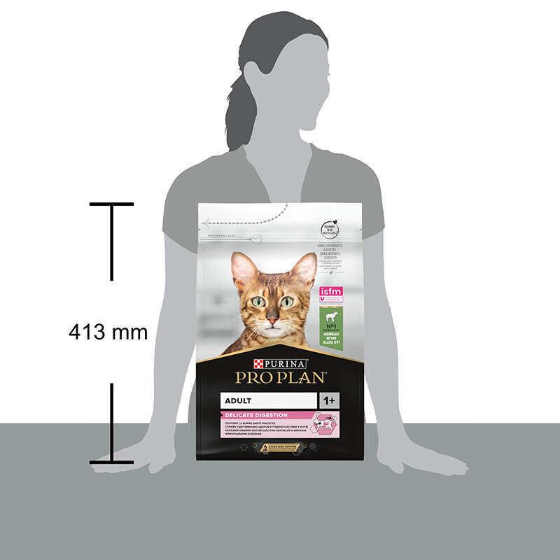 Корм сухий для котів з чутливим травленням PURINA Pro Plan Cat Delicate з ягням 3 кг (11236998) - фото 4