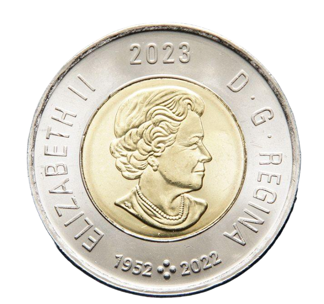 Коллекционная монета Канада 2023 года 2 доллара Жан Поль Риопель 100 лет