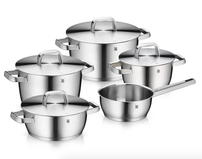 Набор кастрюль WMF Iconic Сromargan нержавеющая сталь 4 предмета (3201114886)