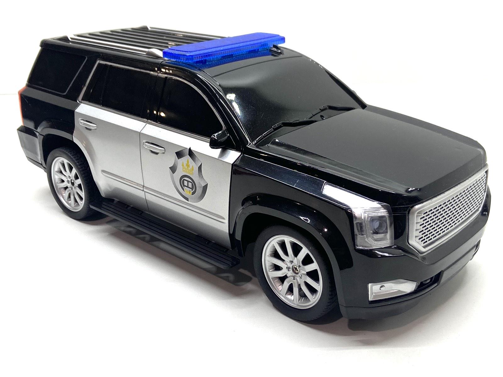 Джип полицейский на радиоуправлении Bambi масштаб 1:12 31 см Черный (M 4932)