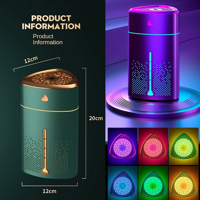 Зволожувач повітря ультразвуковий UKC Heavy Fog Humidifier з підсвічуванням Green (tf6794) - фото 3 Зволожувач повітря ультразвуковий UKC Heavy Fog Humidifier з підсвічуванням Green (tf6794) - фото 3