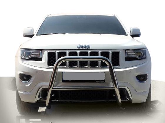 Кенгурятник WT005 CAN для Jeep Grand Cherokee WK2 2010-2021 рр. нержавіюча сталь Хром