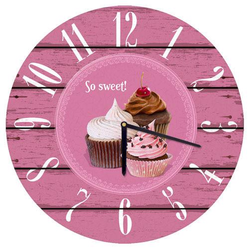 Часы настенные круглые Presentville Сладкая жизнь 36 см (CHR O 15M055)