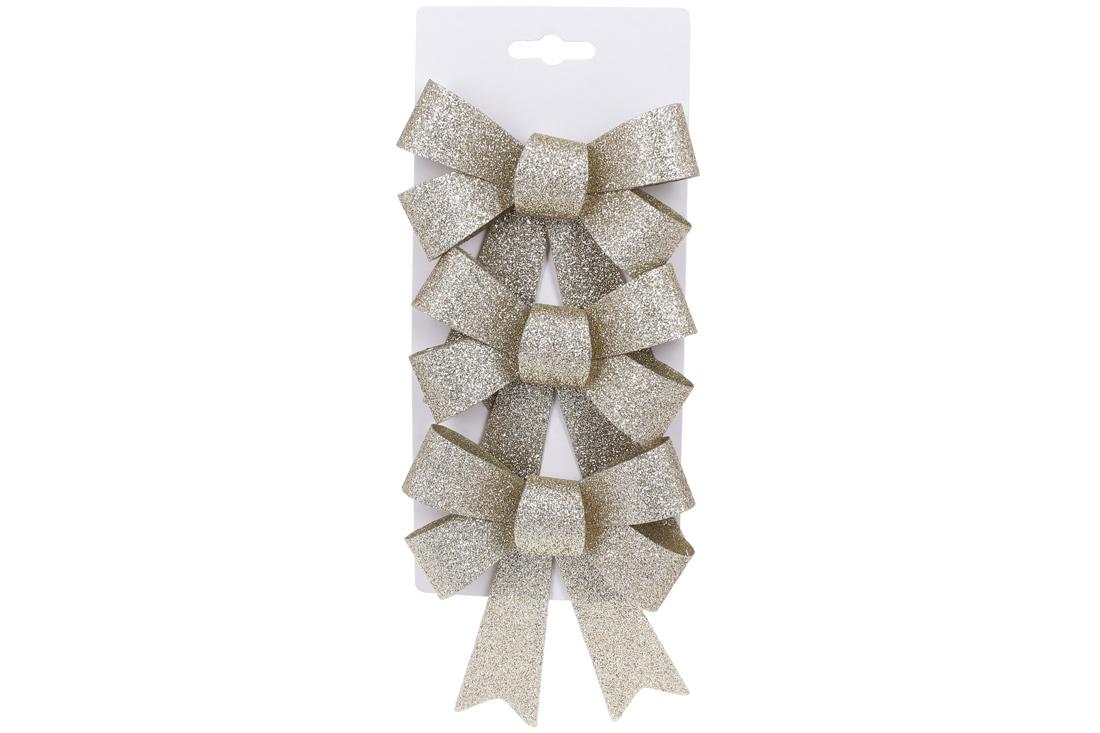 Новогодний подвеска BonaDi Бант 3 шт. (821-212)