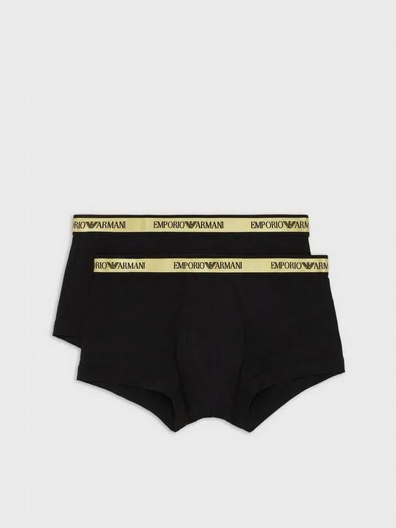 Трусы мужские боксеры Emporio Armani 2 шт. XL Черный (2F598-111210чор)