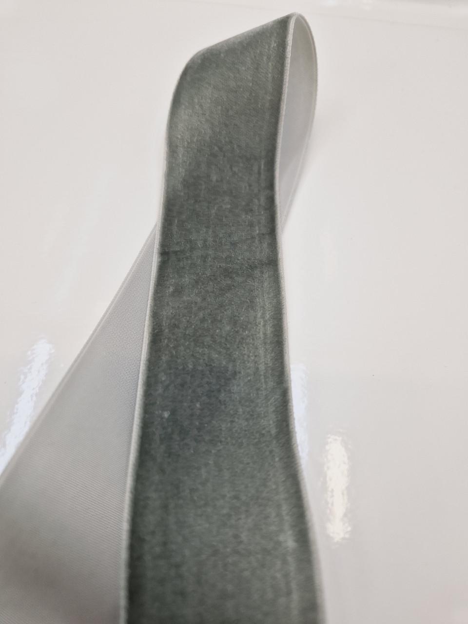 Стрічка оксамитова 3,5 см Темно-сірий (2112767591)