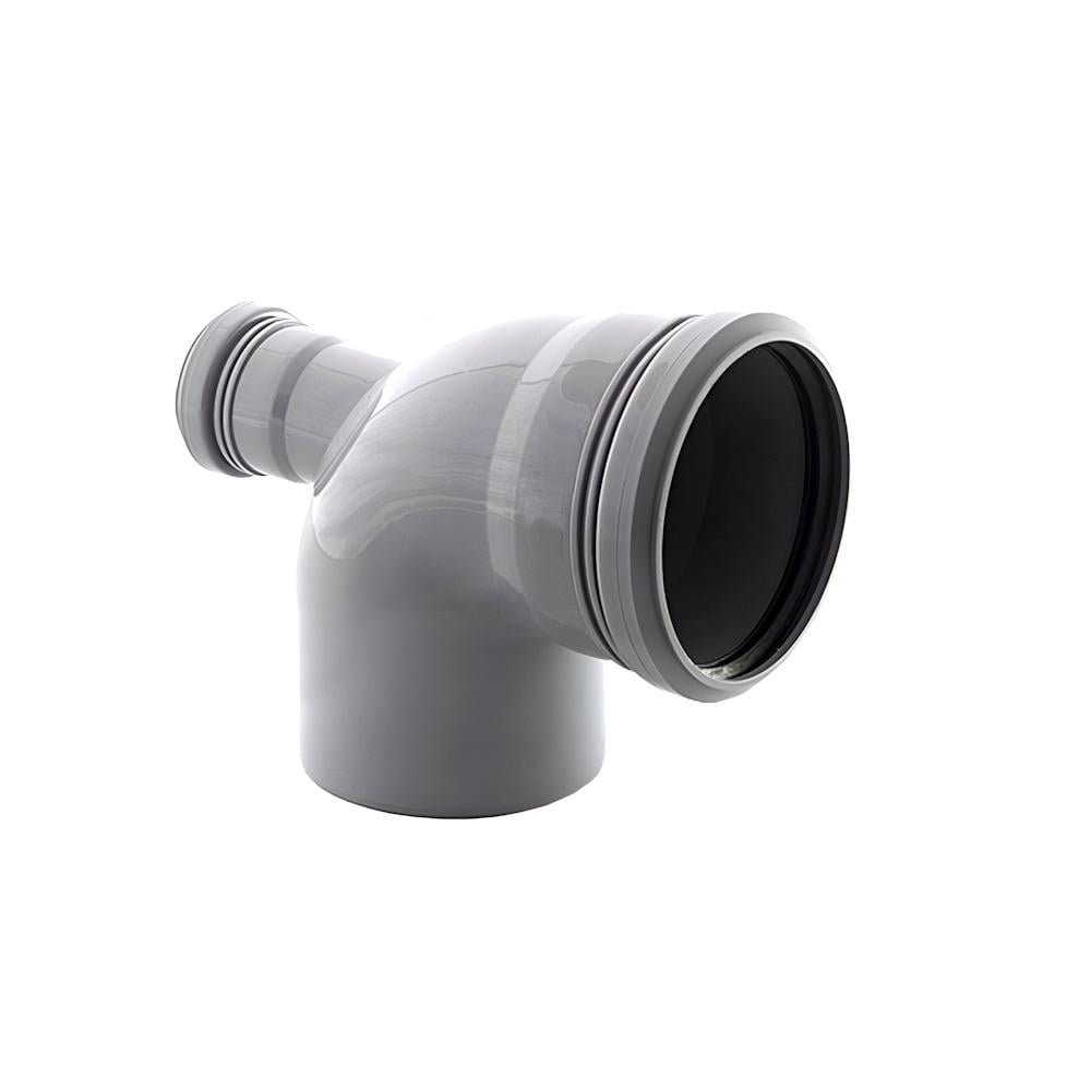 Колено складное канализационное HydroTherm 90° 110х50 мм (TU-11341)