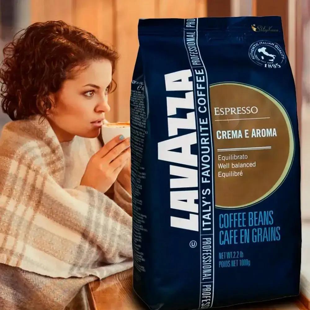 Кава в зернах Lavazza Espresso Crema e Aroma Blue 1 кг (28078888) - фото 2 Кава в зернах Lavazza Espresso Crema e Aroma Blue 1 кг (28078888) - фото 2
