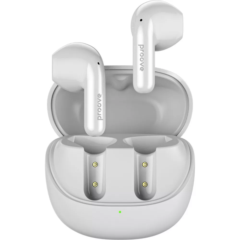 Наушники беспроводные Proove Logic TWS APP Pearl Bluetooth 5.4 кейс 300 мАч White (TWLG0001AP16)