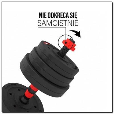 Набор штанга/гантеля HMS SGР40 40 кг Черно-красный (299737) - фото 6 Набор штанга/гантеля HMS SGР40 40 кг Черно-красный (299737) - фото 6