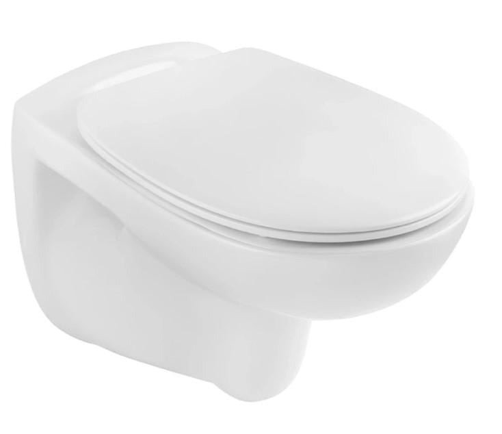 Унитаз подвесной безободковый Kroner Oker WHI533536 RIMLESS с сиденьем (KO533536WHIR)