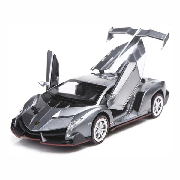 Машинка Lamborghini Veneno TK Union Group моделька 15 см Серый (59927)