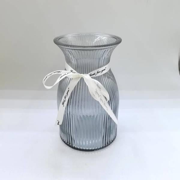 Ваза стеклянная Viva FADE 19 см Серый (6841679)