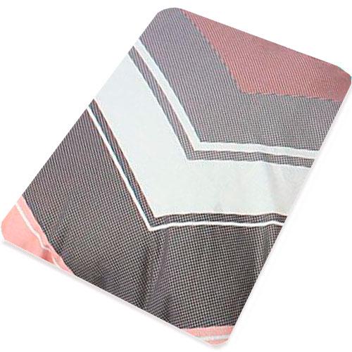 Простынь на резинке Т0670 200х220 см Белый/Розовый/Серый (140350)