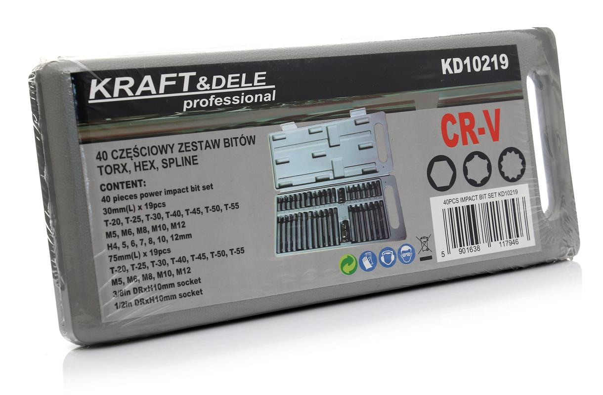 Набір біт Kraft&Dele KD10219 40 ел. - фото 8