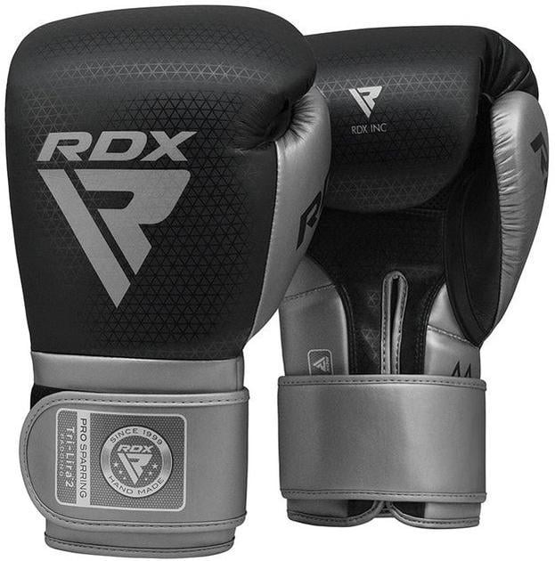 Боксерські рукавички RDX MARK PRO SPARRING TRI LIRA 2 SILVER-16 унцій (BGM-PSTL2S-16OZ)
