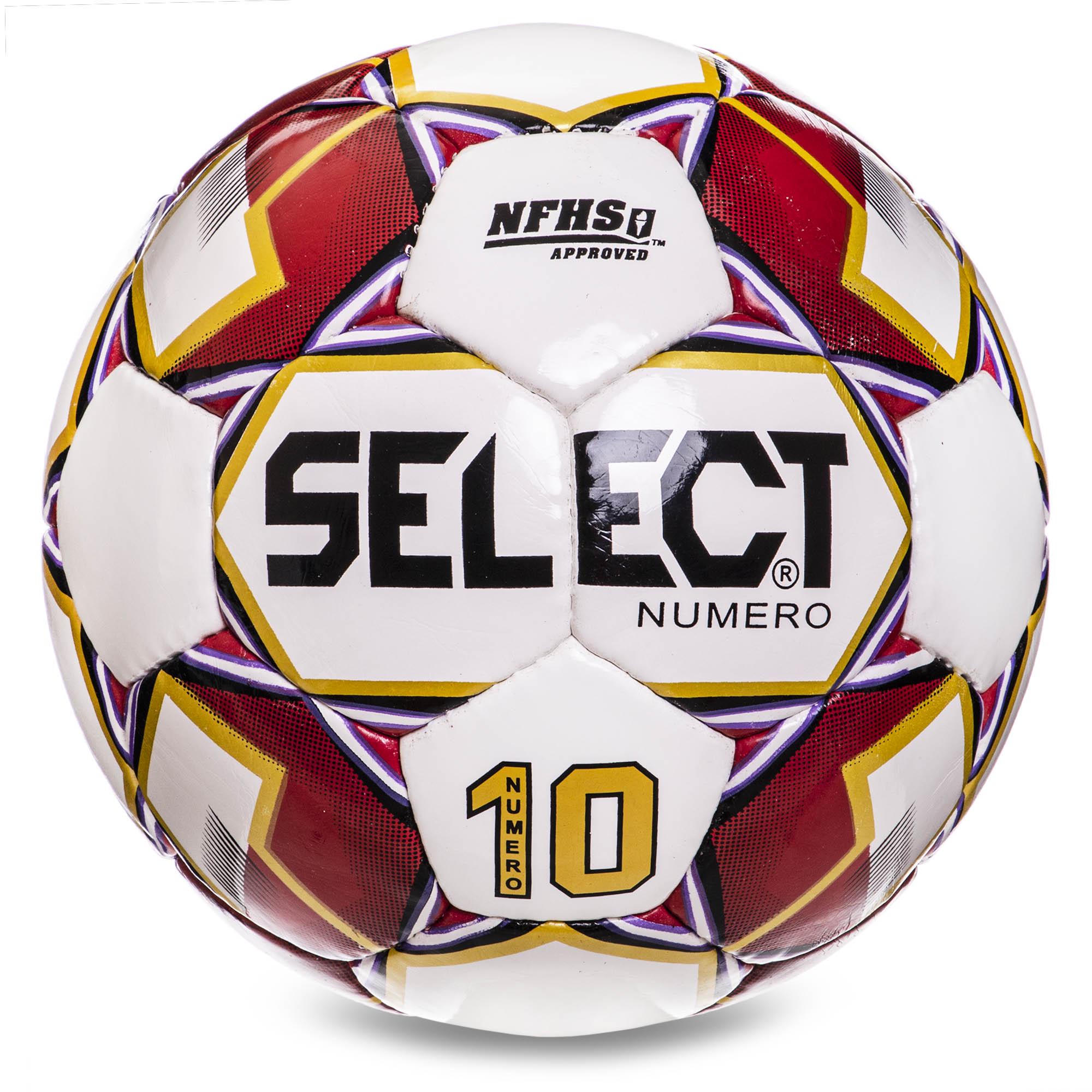 Мяч футбольный Zelart ST NUMERO 10-IMS FB-2983 №5 PU Белый/Бордовый (DR008215)