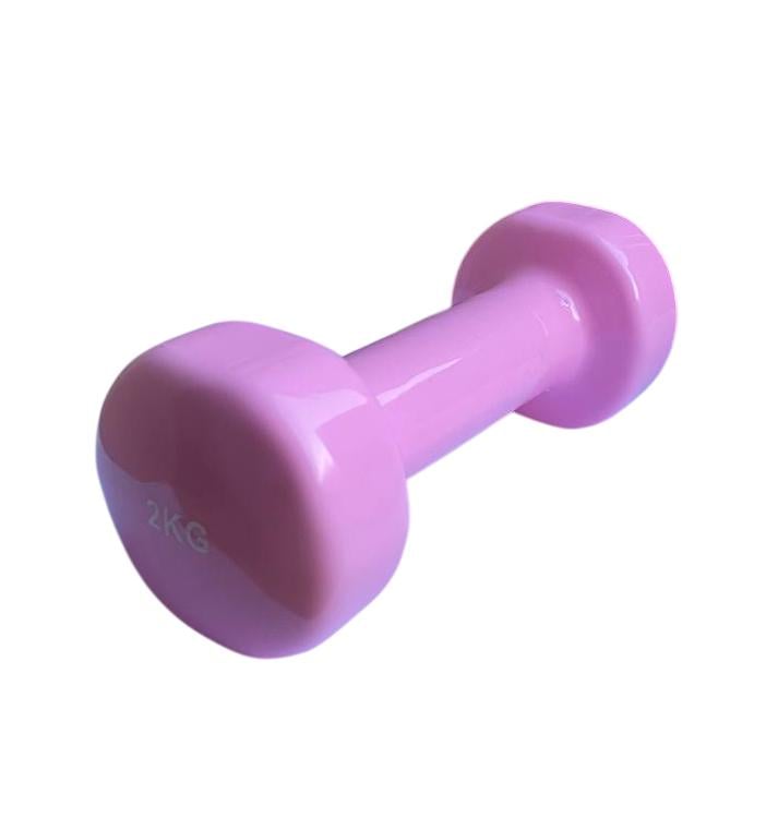 Гантель для фітнесу Generation Fitness FF51D3B з вініловим покриттям 2 кг Рожевий (FF51D3B-2kg pink) - фото 1 Гантель для фітнесу Generation Fitness FF51D3B з вініловим покриттям 2 кг Рожевий (FF51D3B-2kg pink) - фото 1
