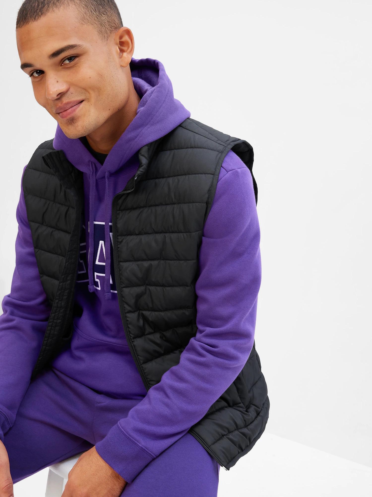 Жилетка GAP ColdControl Puffer Vest чоловіча M Чорний (GP-026) - фото 2