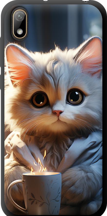 Чехол на Huawei Y5 2019 White cat (5646b-1695-42517) Чехол на Huawei Y5 2019 White cat (5646b-1695-42517)