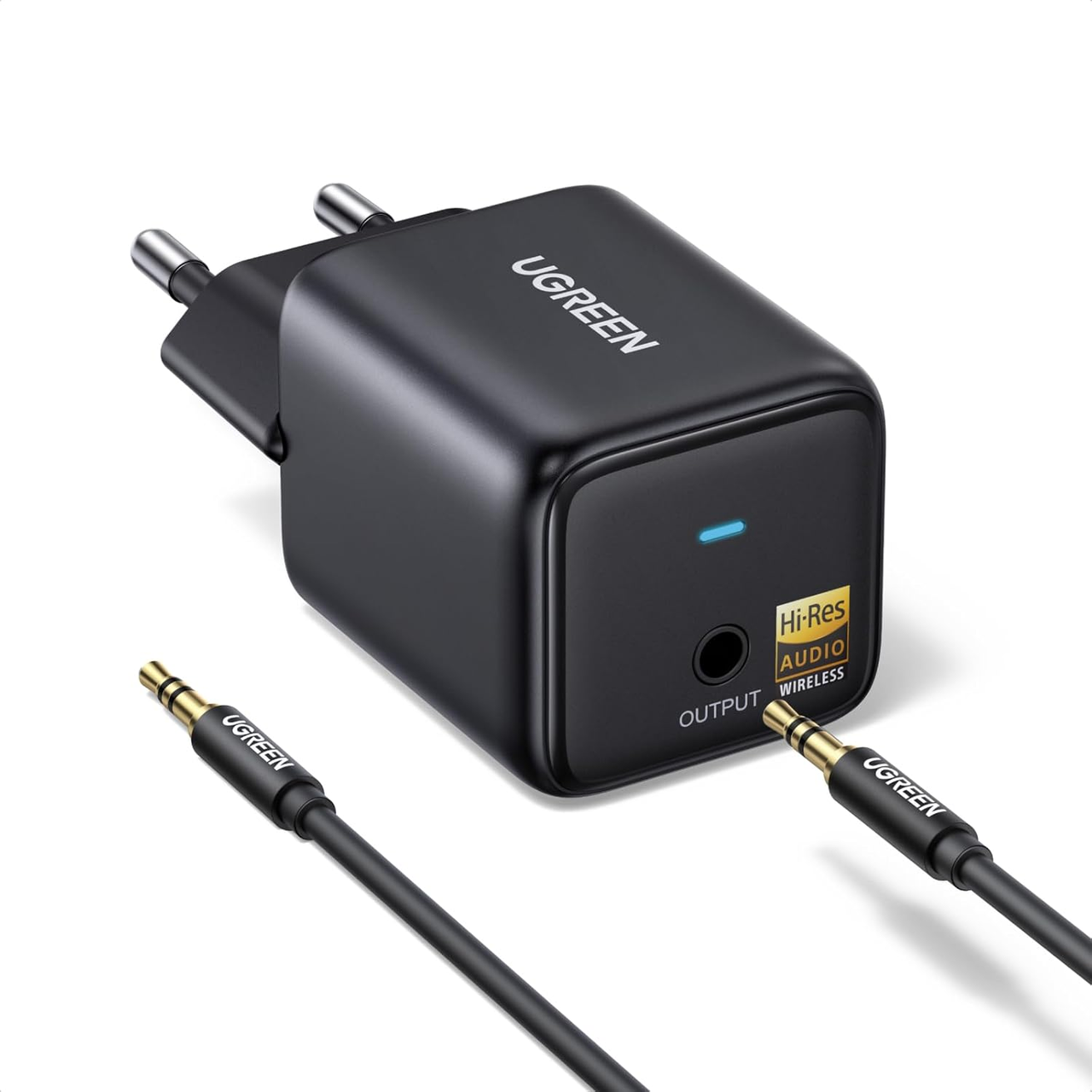 Приемник-адаптер UGREEN BT523 Bluetooth 6.0 Receiver LDAC (34109406)