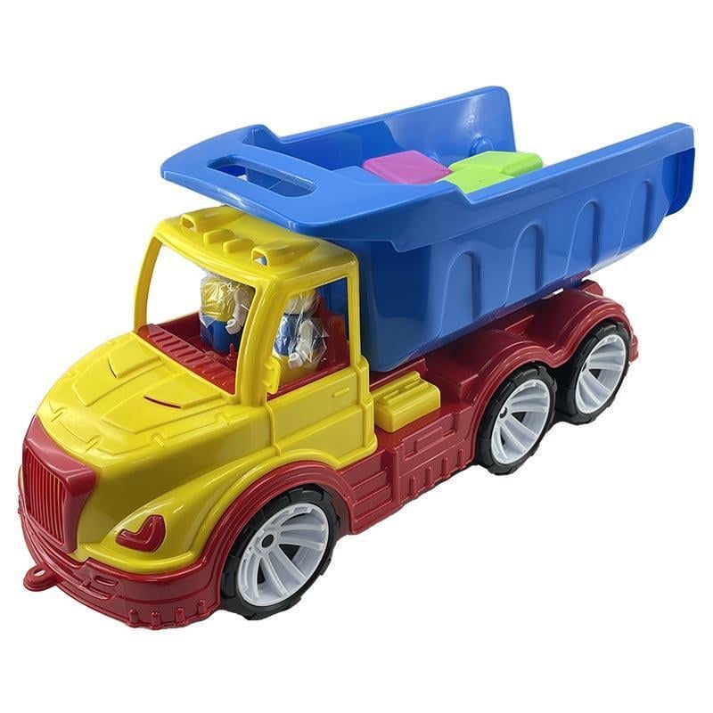 Машинка Самосвал Mati с кубиками Бамсик 009/14 Yellow/Blue (2786537556)
