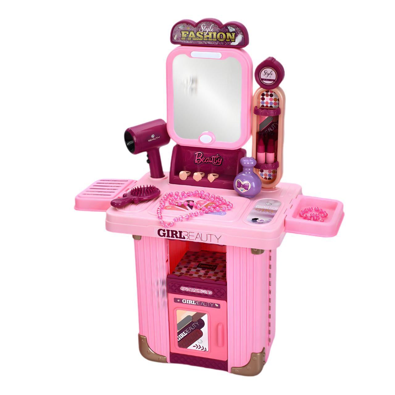Игровое трюмо 3в1 с зеркалом подсветкой и аксессуарами Игровое трюмо 3в1 с зеркалом подсветкой и аксессуарами