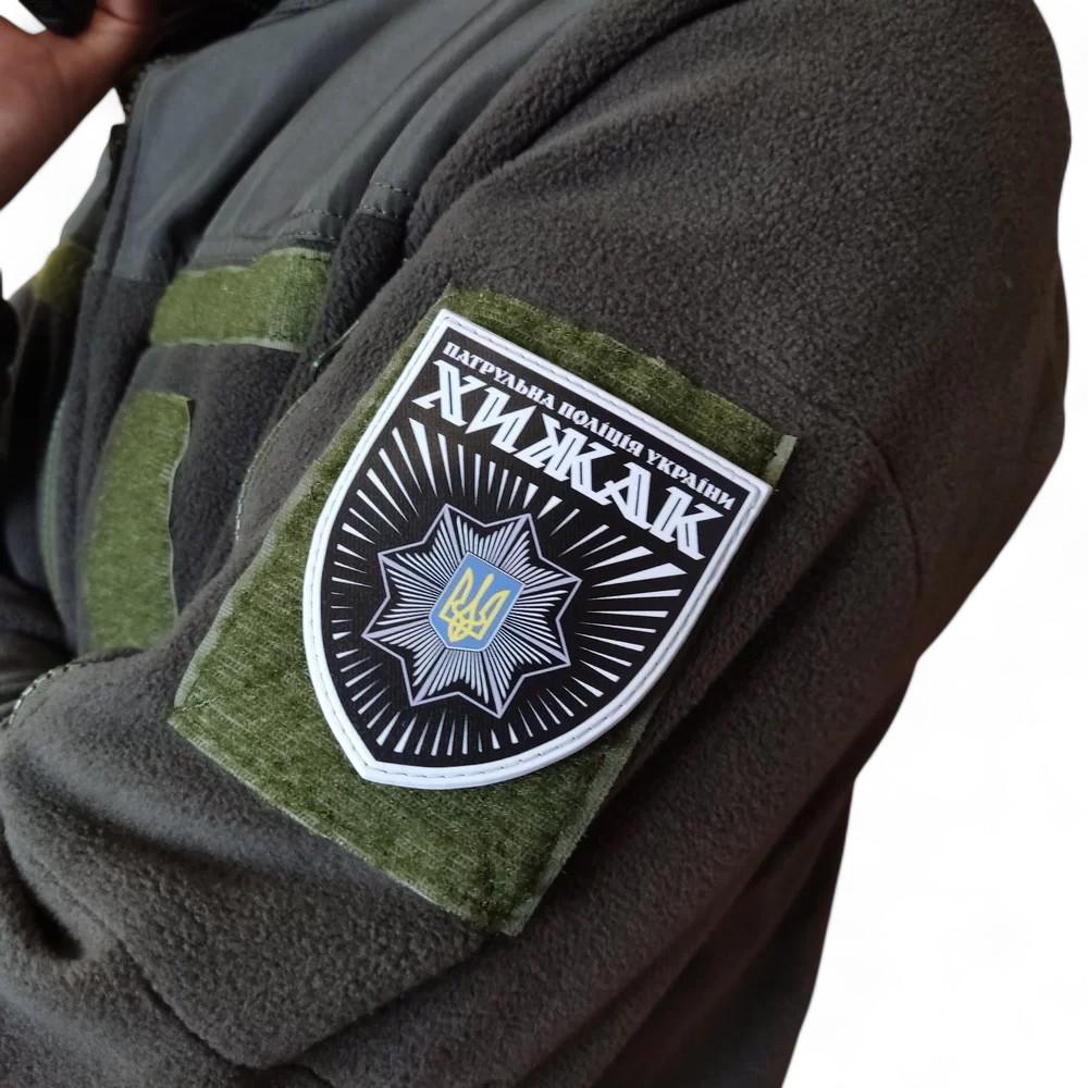 Патч-шеврон "Патрульна поліція України Хижак" Черный (29467695) - фото 2 Патч-шеврон "Патрульна поліція України Хижак" Черный (29467695) - фото 2