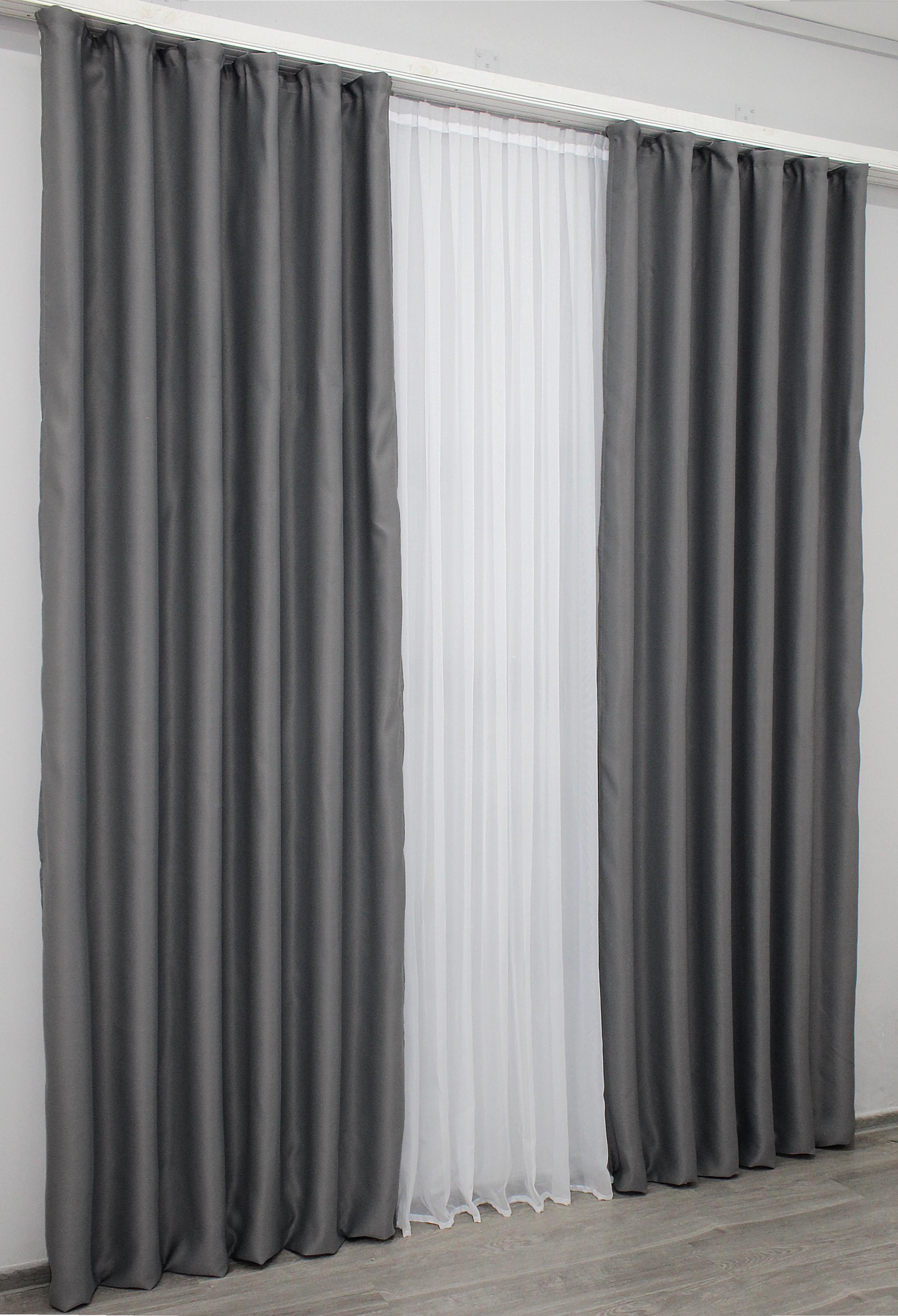 Комплект штор VR-Textil Bagema Rvs № 1244ш блекаут 150х270 см 2 шт. Сірий (33-0066) - фото 5 Комплект штор VR-Textil Bagema Rvs № 1244ш блекаут 150х270 см 2 шт. Сірий (33-0066) - фото 5