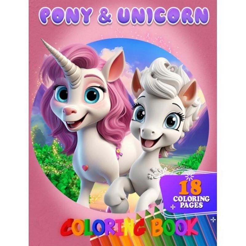 Розмальовка для дітей Pony&Unicorn формат А4 (А05122401)