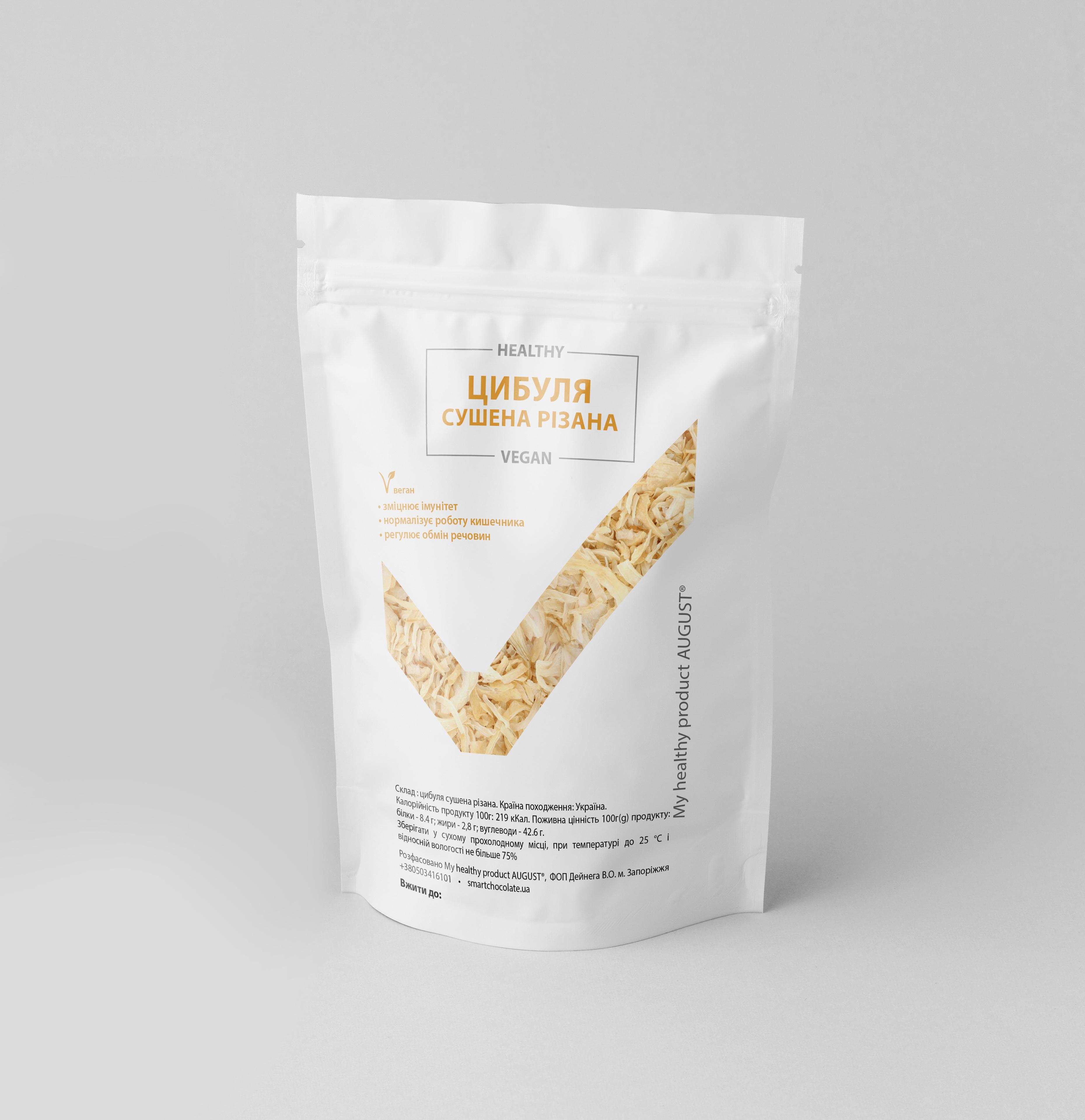Приправа Лук сушеный резаный My healthy product August 45 г