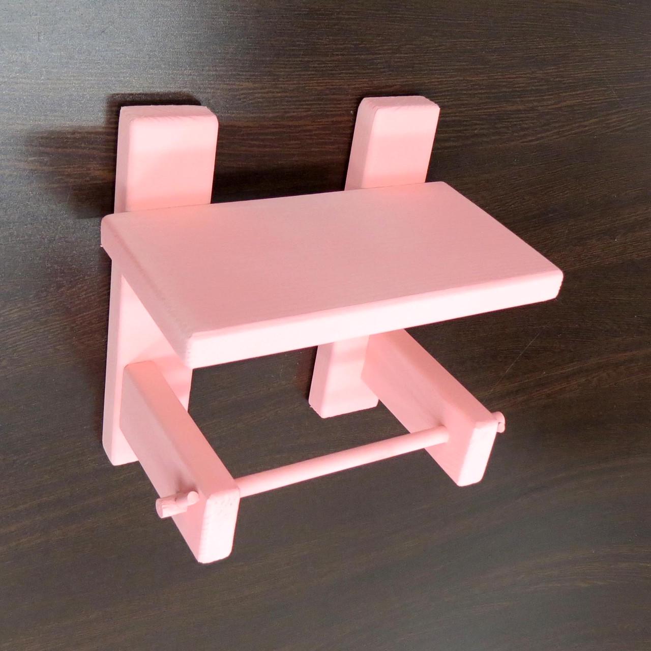 Держатель для туалетной бумаги из дерева Лютеус Барби (ДТБ-002450)