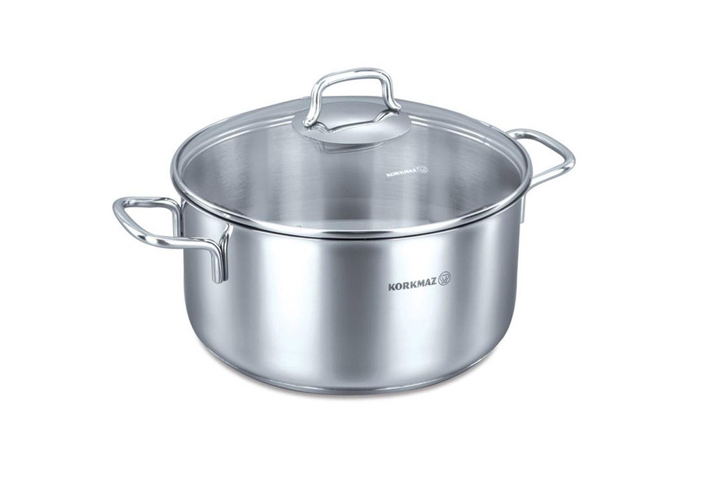 Кастрюля с крышкой Korkmaz perla 24 см 5,5 л (a1657)
