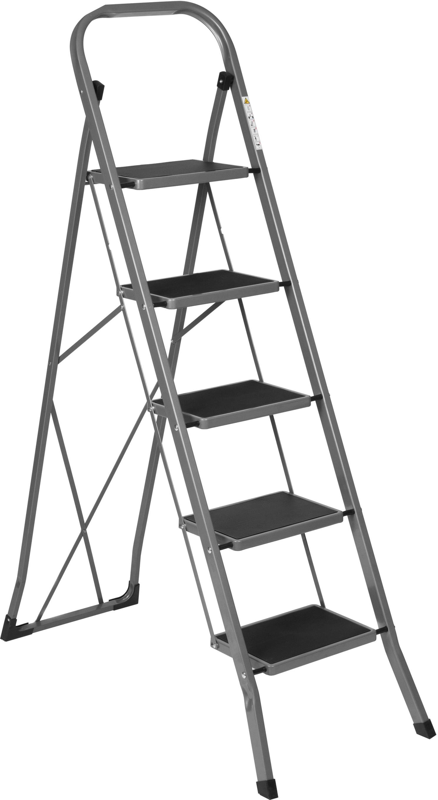 Лестница Aloft бытовая 5 широких ступенек Серый (SLS-05-GR) - фото 2 Лестница Aloft бытовая 5 широких ступенек Серый (SLS-05-GR) - фото 2