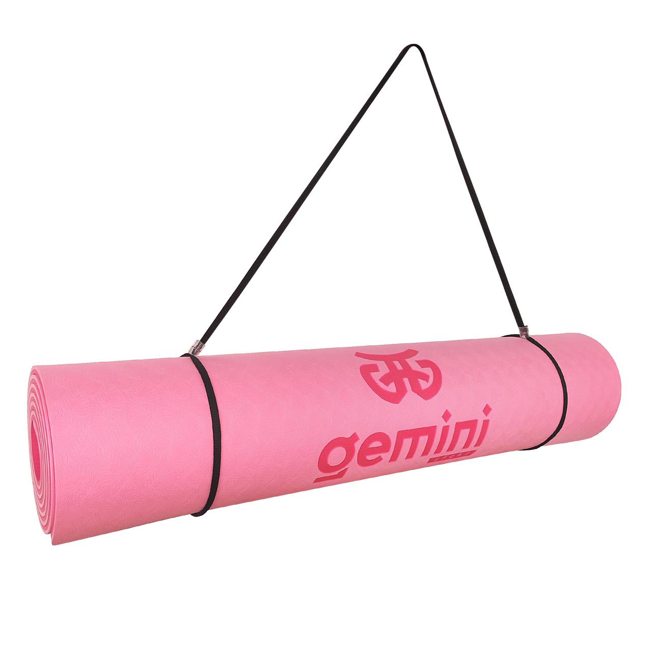Коврик для фитнеса и йоги Gemini Pro GE-6PLP TPE/TC 6 мм (2012936394) - фото 5