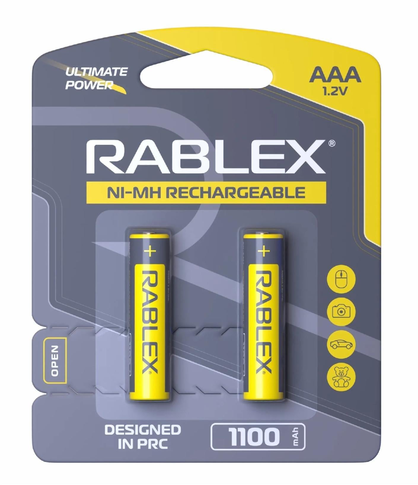 Акумулятор Rablex HR03/AAA 1100 mAh 2 шт. (4819840001308-E3) Акумулятор Rablex HR03/AAA 1100 mAh 2 шт. (4819840001308-E3)