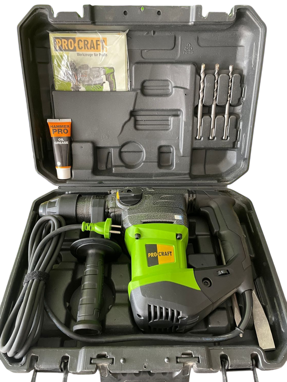 Перфоратор ProCraft BH-2200 2150 Вт 6,0 Дж бочковий SDS Plus кейс (022004) - фото 3