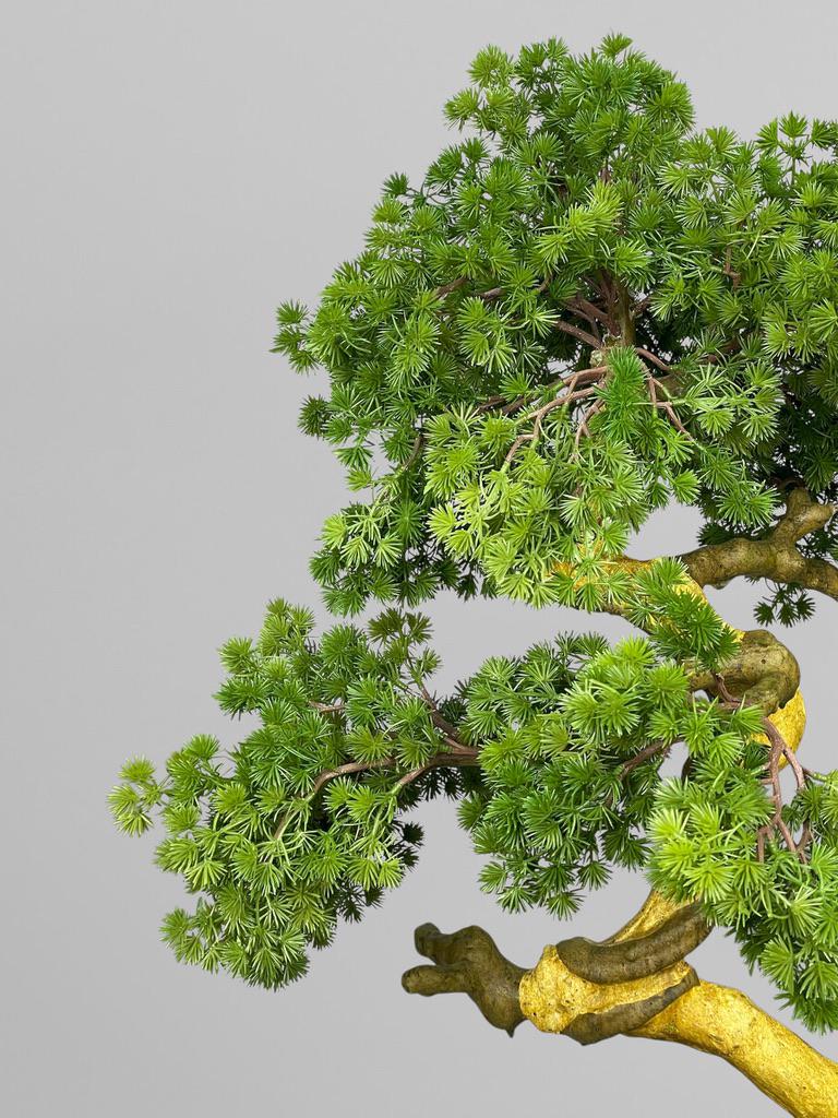 Искусственный гольчатый бонсай 90 см Зеленый (Б014) - фото 3 Искусственный гольчатый бонсай 90 см Зеленый (Б014) - фото 3