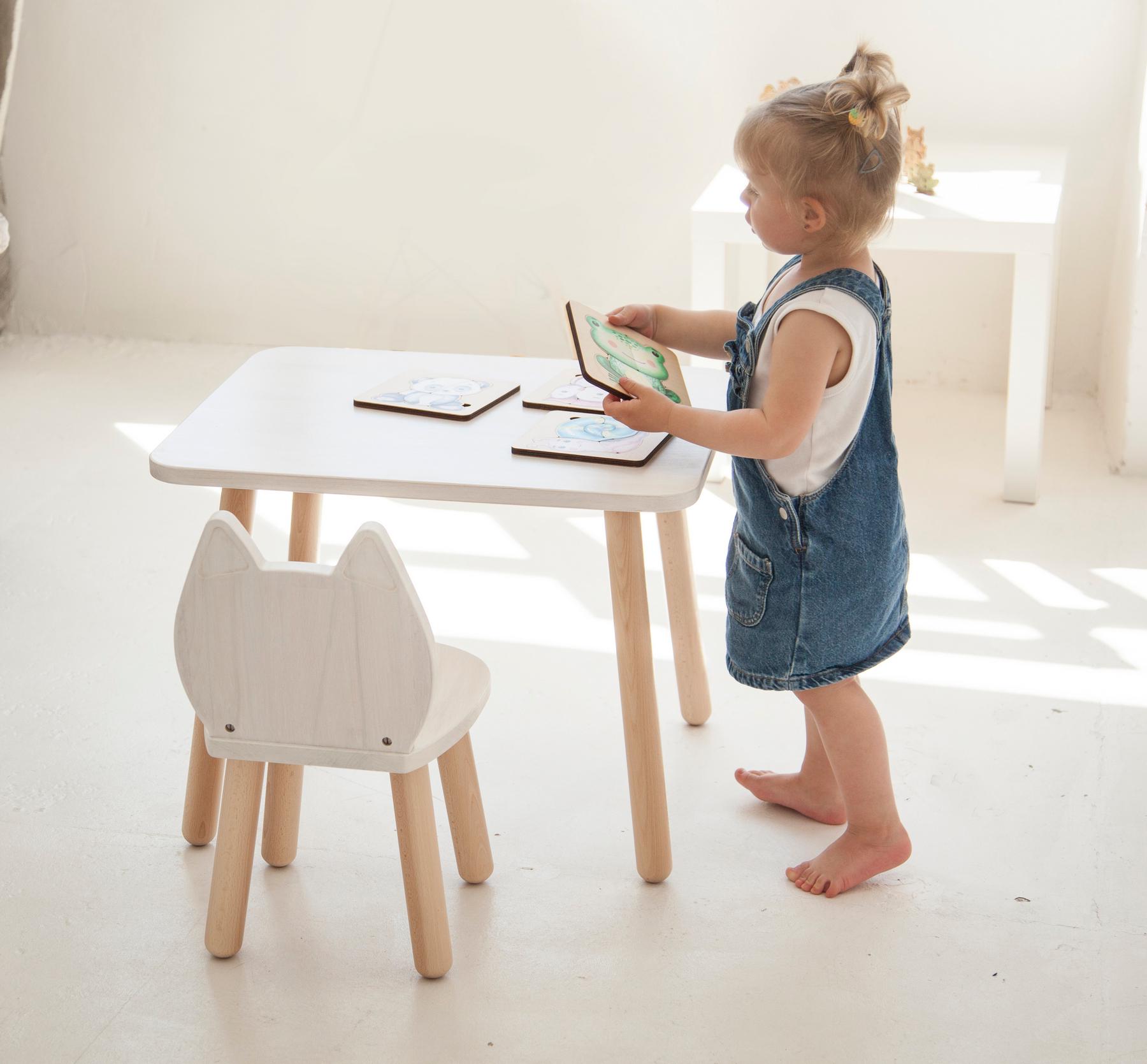 Детский столик и 2 стульчика Tatoy Cat для детей 2-4 лет Белый - фото 4 Детский столик и 2 стульчика Tatoy Cat для детей 2-4 лет Белый - фото 4