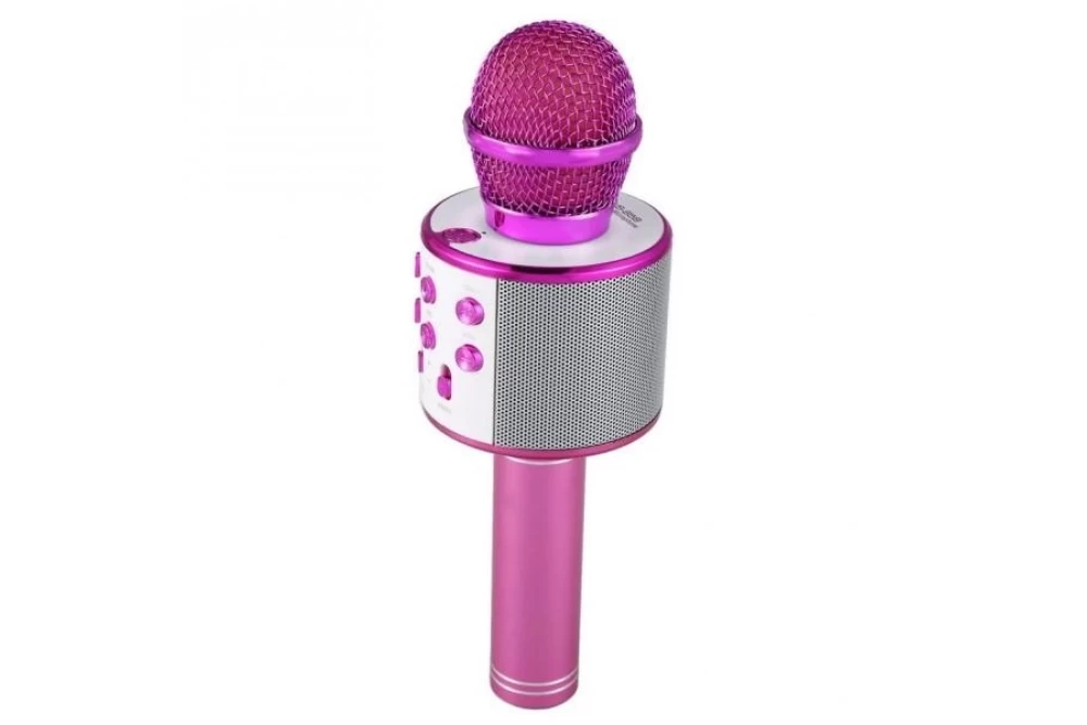 Мікрофон караоке Wster WS-858 Bluetooth pink (373832)