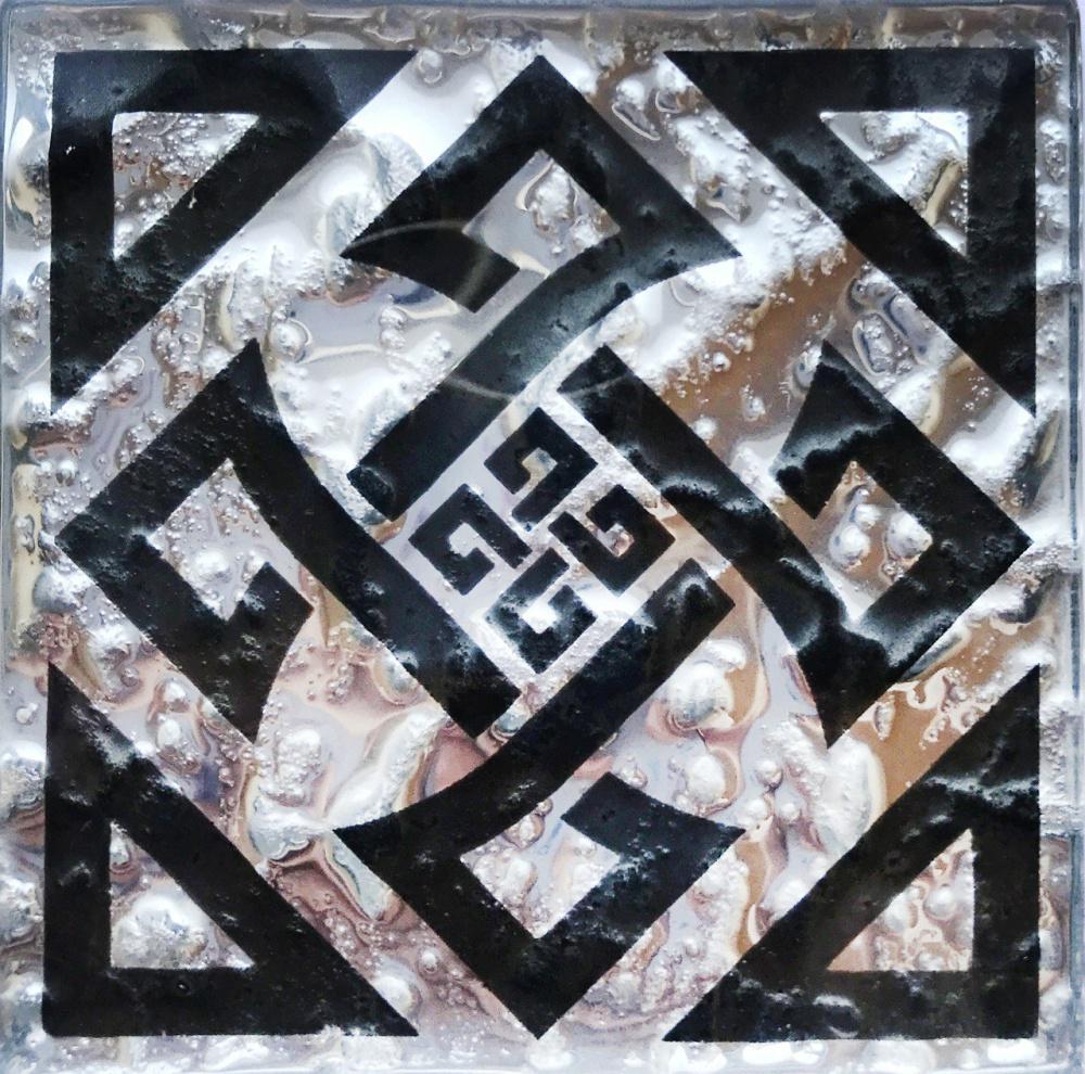 Тако стеклянное Kotto Ceramica GTР 7312 GOTHIC Mirror S1 73x73x8 см