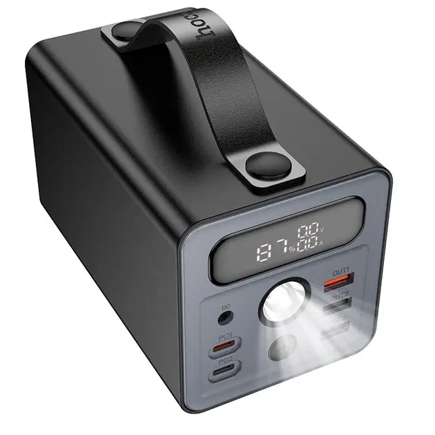 Батарея портативна Powerbank Hoco J138 Distant 22,5W/PD20W/DC12V 60000 mAh Black - фото 3 Батарея портативна Powerbank Hoco J138 Distant 22,5W/PD20W/DC12V 60000 mAh Black - фото 3