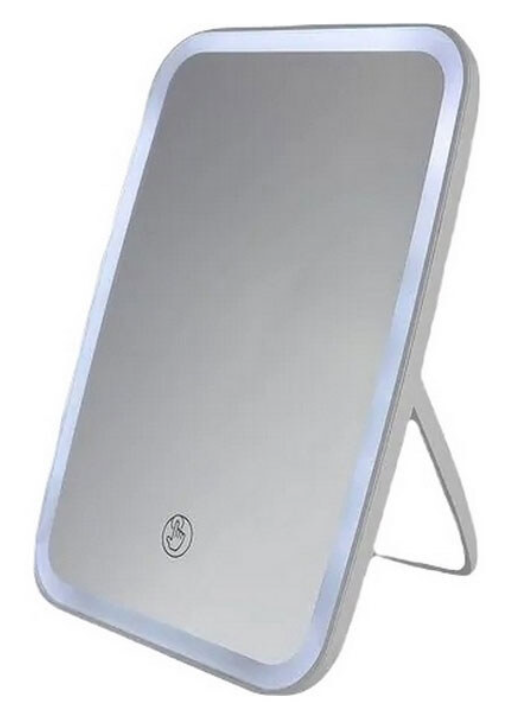 Зеркало для макияжа с LED подсветкой настольное одностороннее Белый (29690855) - фото 7 Зеркало для макияжа с LED подсветкой настольное одностороннее Белый (29690855) - фото 7