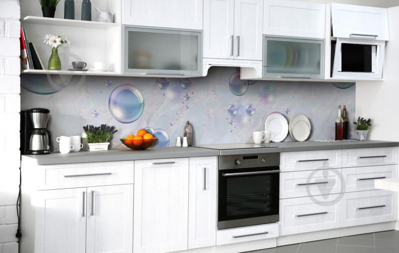 Скинали на кухню Zatarga «Пузырьки газировки» 600х3000 мм виниловая 3Д наклейка кухонный фартук самоклеящаяся Скинали на кухню Zatarga «Пузырьки газировки» 600х3000 мм виниловая 3Д наклейка кухонный фартук самоклеящаяся